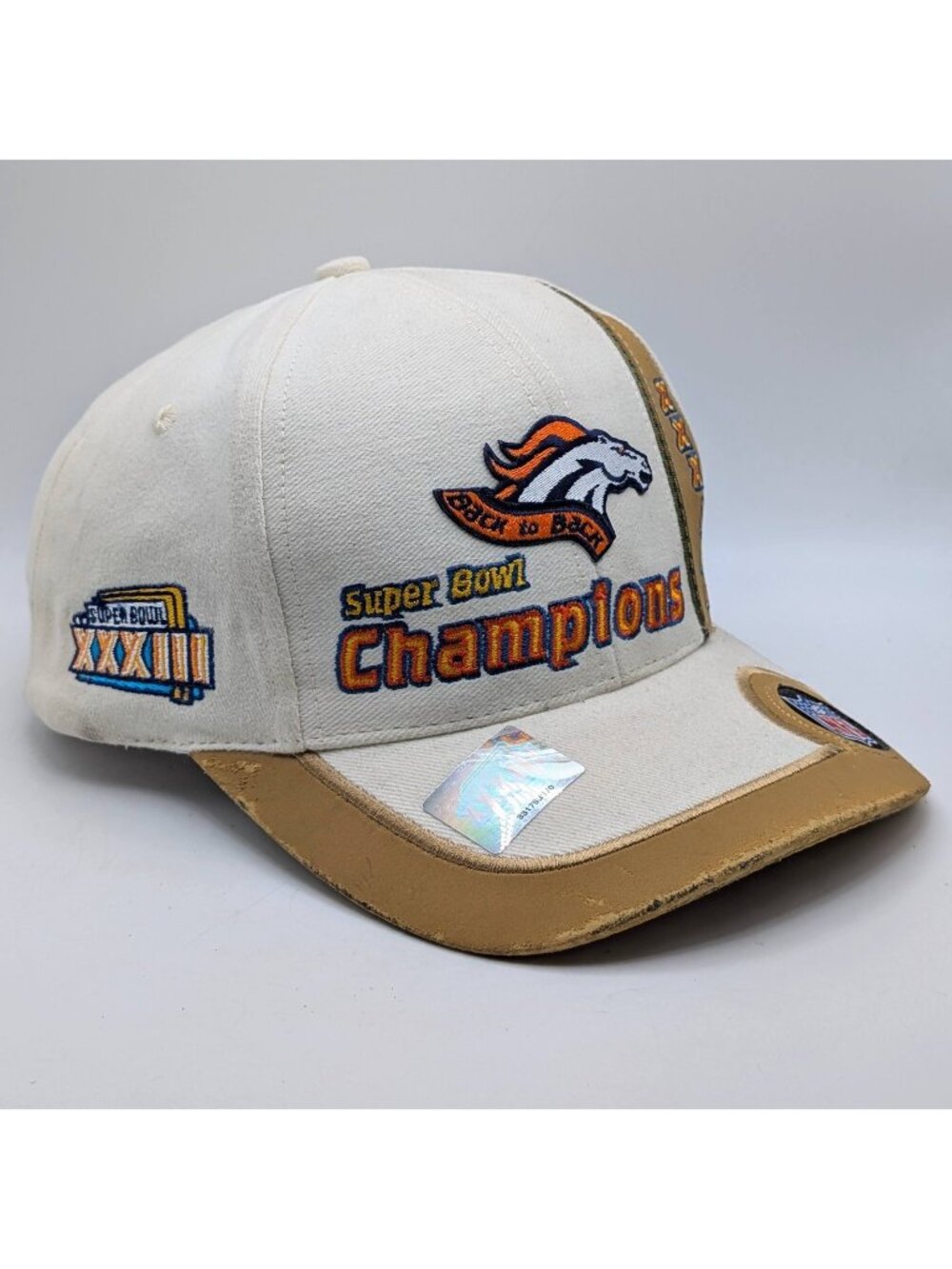 Vintage Denver Broncos 1999 Super Bowl XXXIII Champions Logo Athletic Hat 90s
